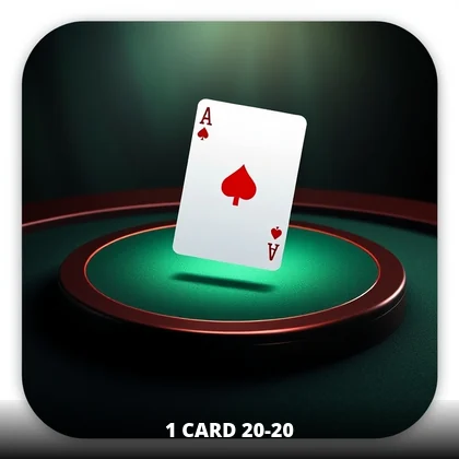 1 Card 20-20 game tile on the 99exch casino floor