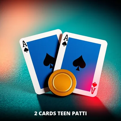 2 Cards Teen Patti game tile on the 99exch casino floor