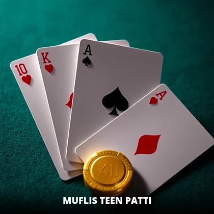 Muflis Teen Patti game tile on the 99exch casino floor